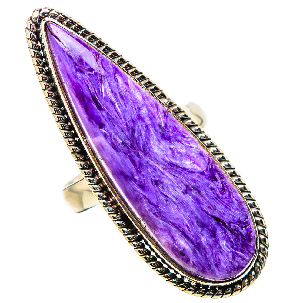 Charoite Rings handcrafted by Anasilvercos - RING131514 - Photo 2