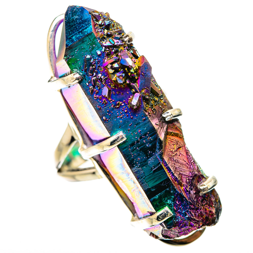 Titanium Sunshine Druzy Rings handcrafted by Anasilvercos - RING131519 - Photo 2