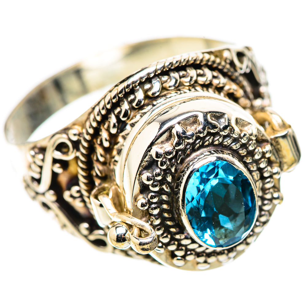 Swiss Blue Topaz Rings handcrafted by Anasilvercos - RING131546 - Photo 2