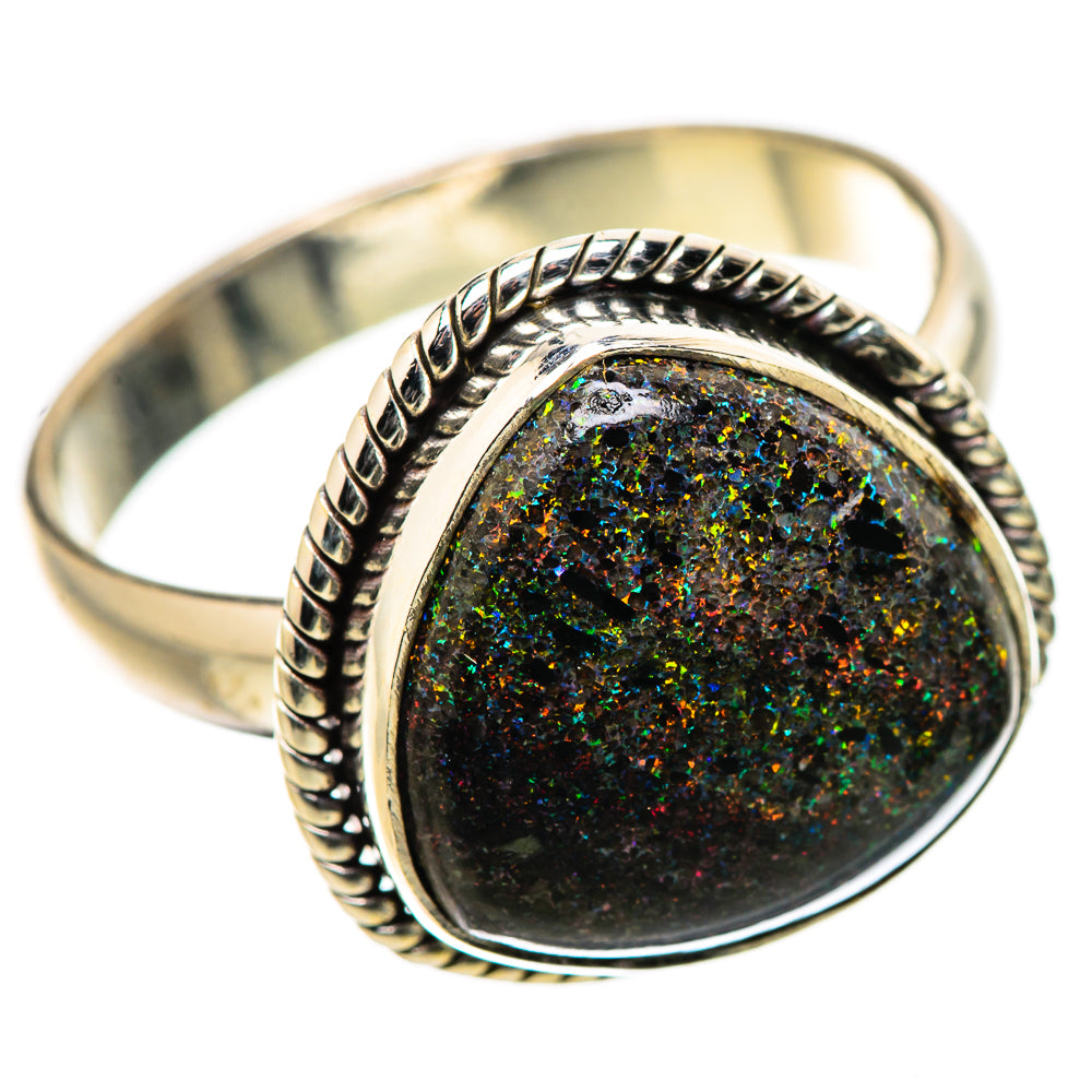 Andamooka Opal Rings handcrafted by Anasilvercos - RING131557 - Photo 2