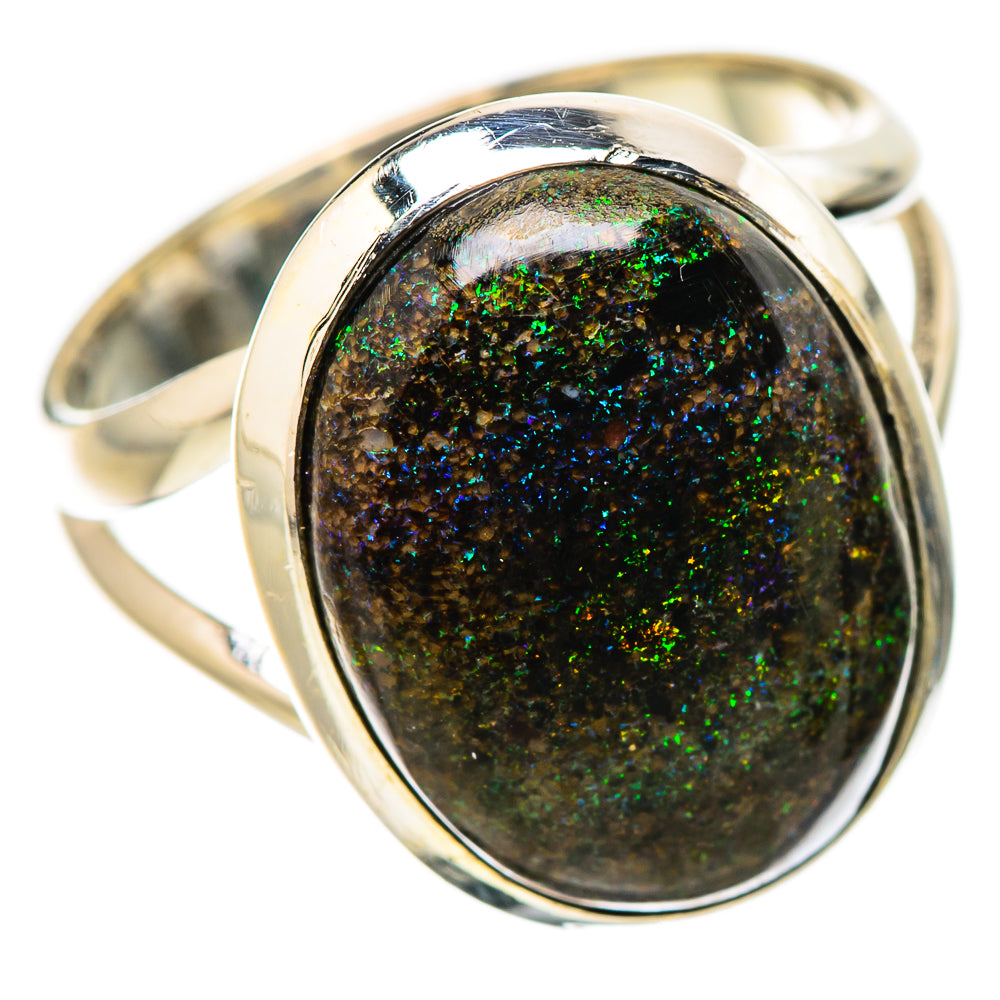 Andamooka Opal Rings handcrafted by Anasilvercos - RING131558 - Photo 2