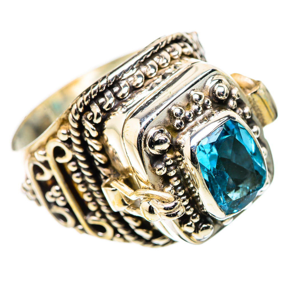 Swiss Blue Topaz Rings handcrafted by Anasilvercos - RING131563 - Photo 2