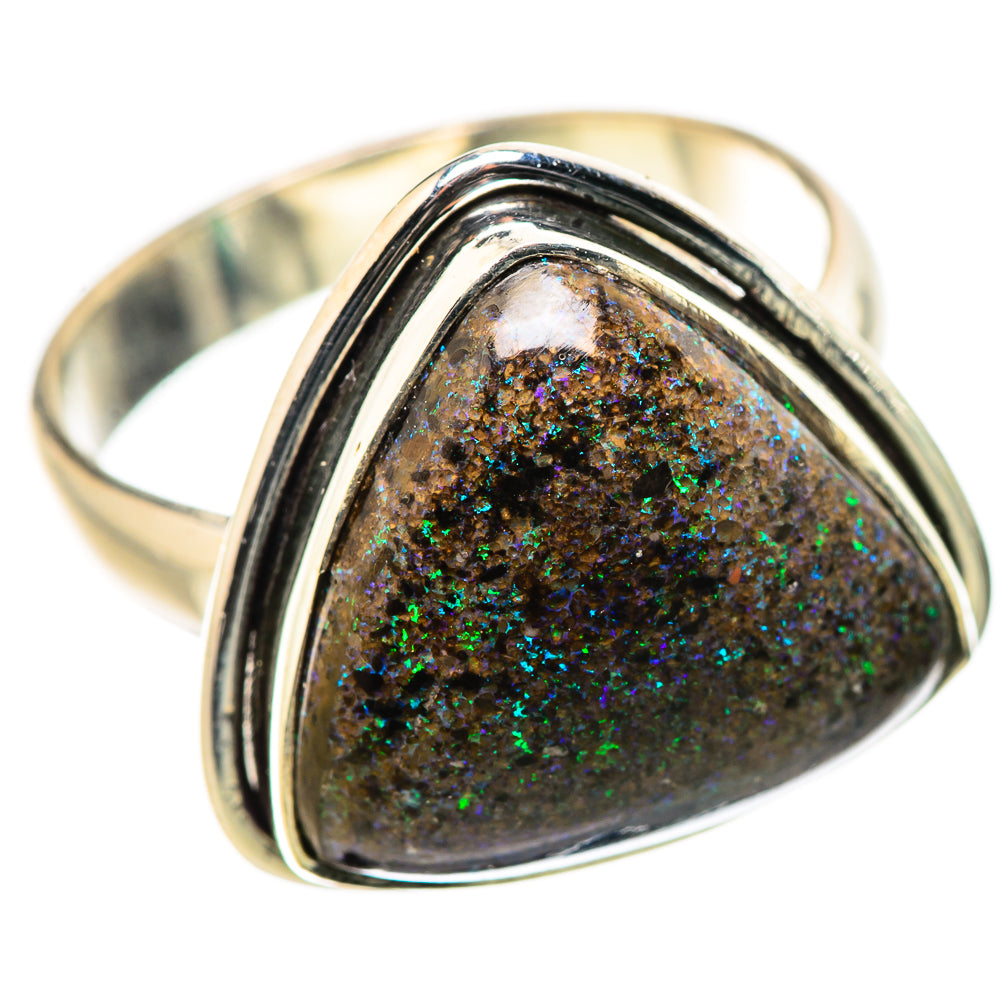 Andamooka Opal Rings handcrafted by Anasilvercos - RING131600 - Photo 2
