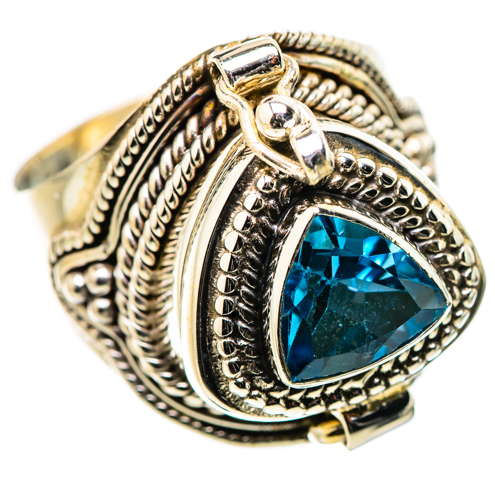 Swiss Blue Topaz Rings handcrafted by Anasilvercos - RING131619 - Photo 2