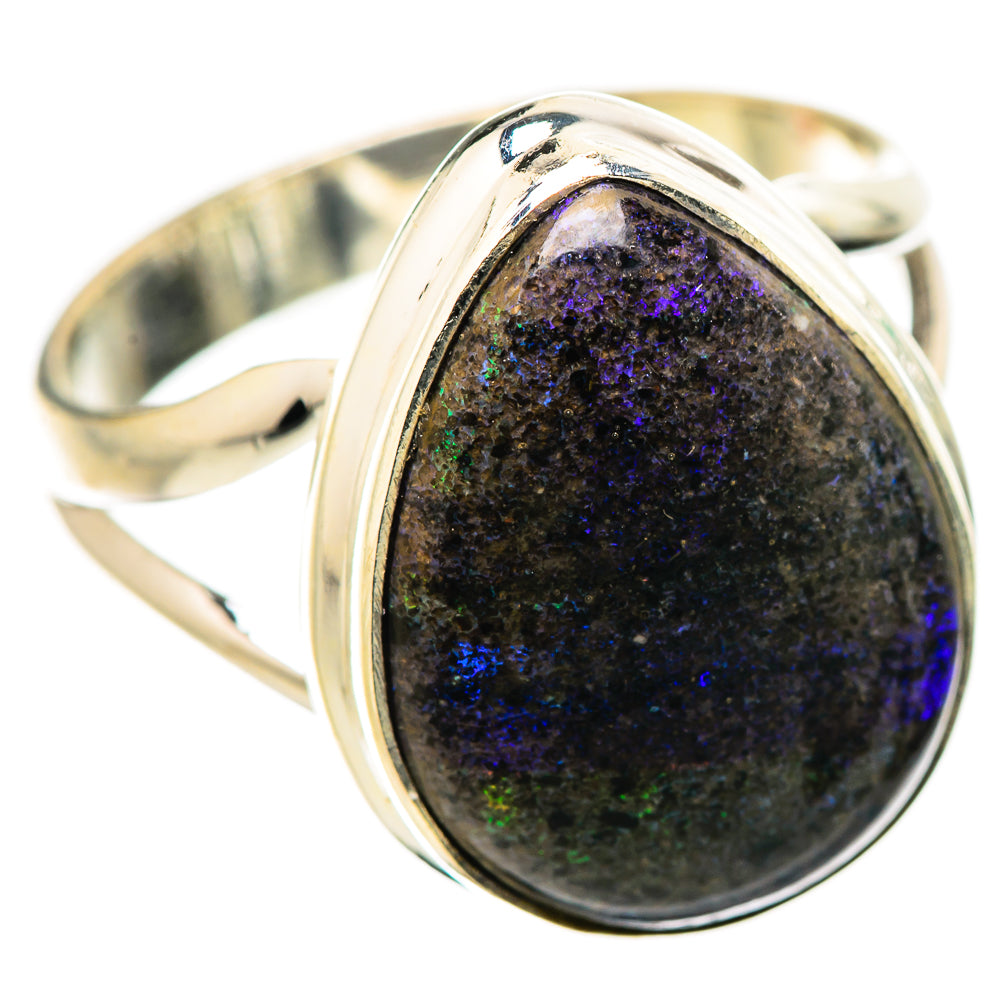 Andamooka Opal Rings handcrafted by Anasilvercos - RING131630 - Photo 2