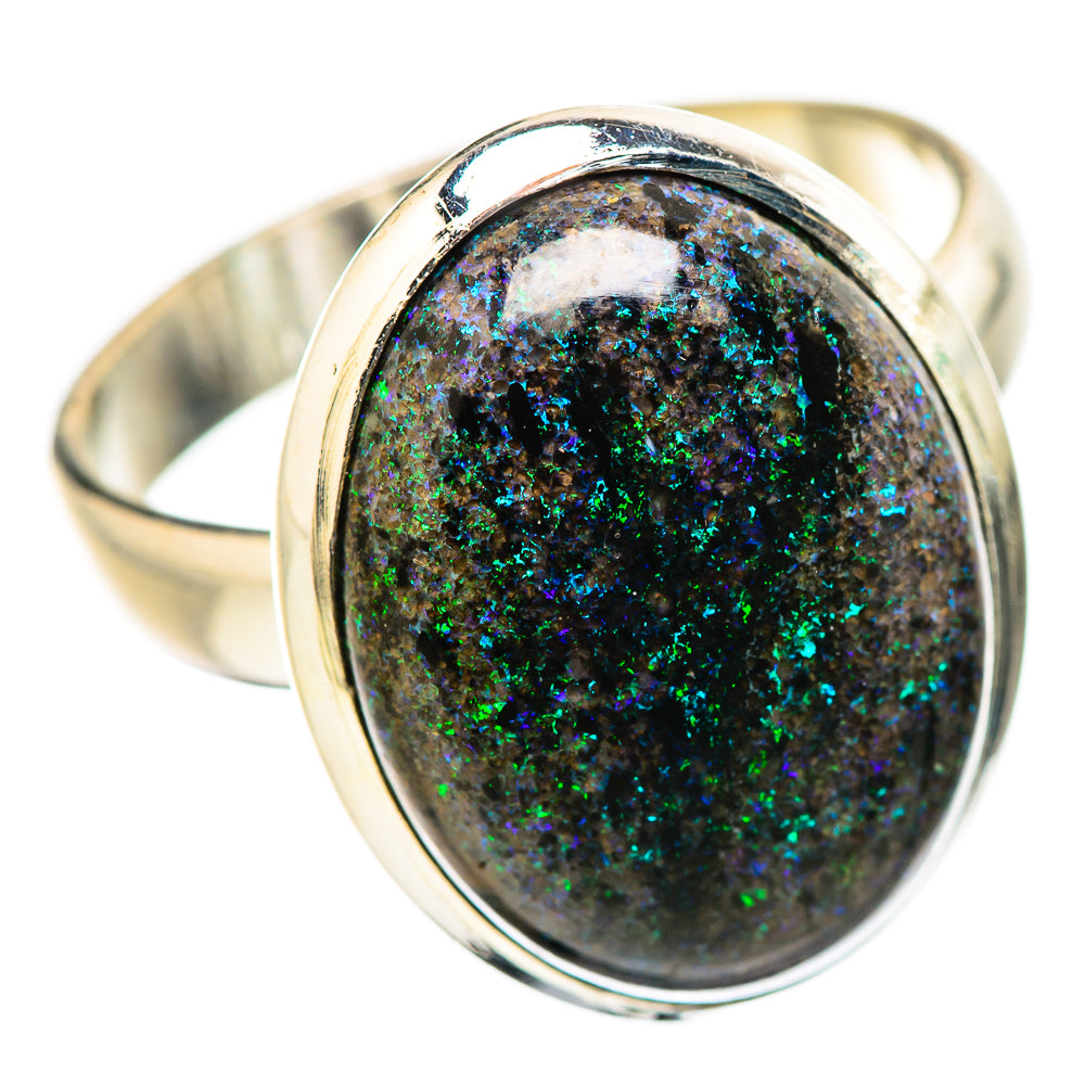 Andamooka Opal Rings handcrafted by Anasilvercos - RING131634 - Photo 2