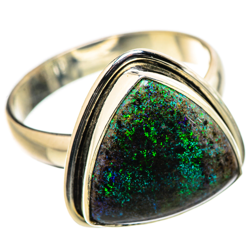 Andamooka Opal Rings handcrafted by Anasilvercos - RING131636 - Photo 2