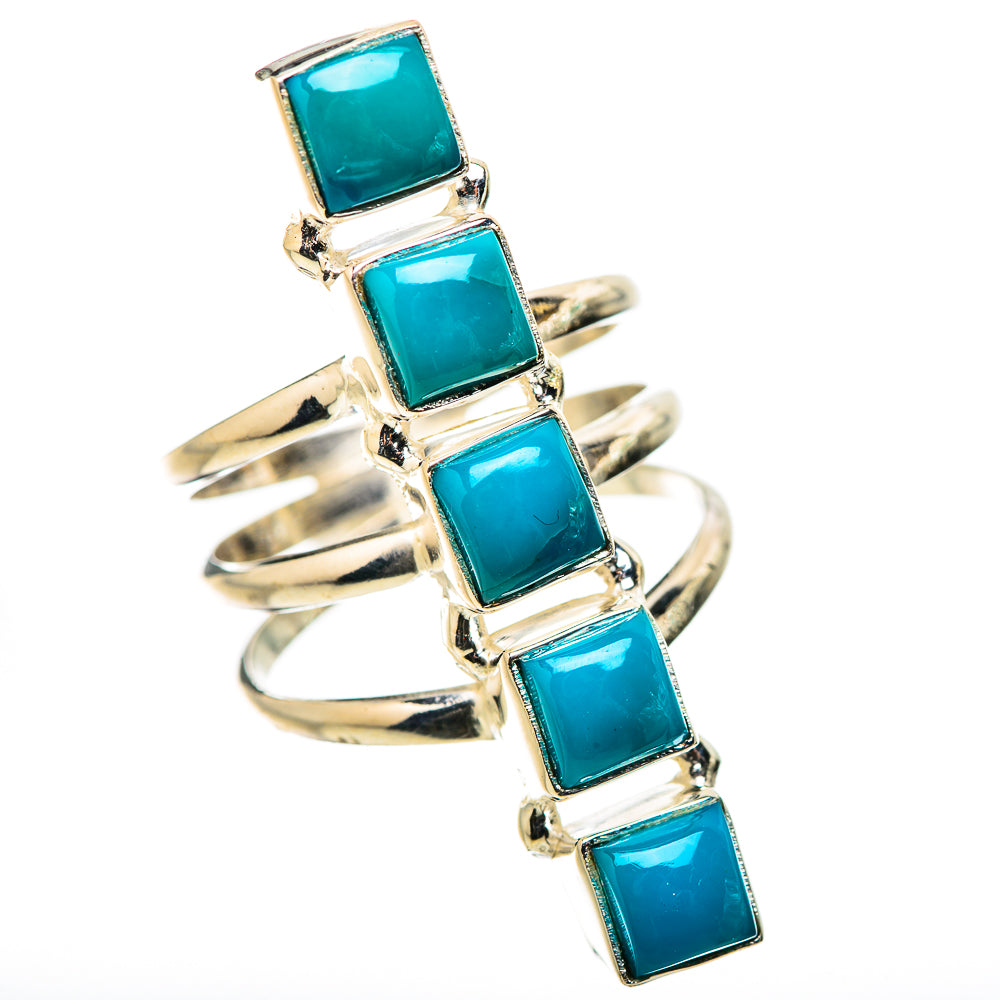 Sleeping Beauty Turquoise Rings handcrafted by Anasilvercos - RING131692 - Photo 2