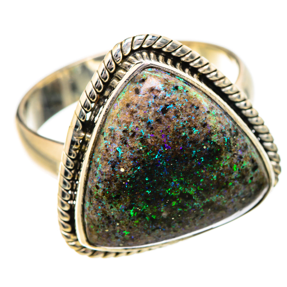 Andamooka Opal Rings handcrafted by Anasilvercos - RING131763 - Photo 2