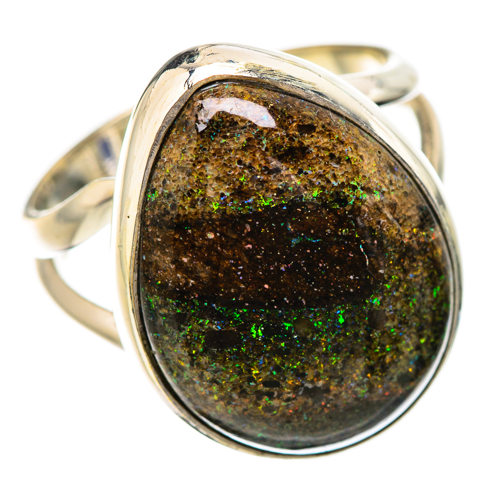 Andamooka Opal Rings handcrafted by Anasilvercos - RING131764 - Photo 2