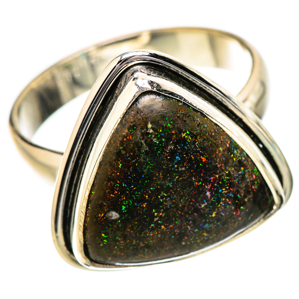 Andamooka Opal Rings handcrafted by Anasilvercos - RING131836 - Photo 2