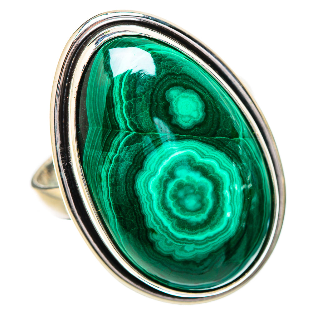 Malachite Rings handcrafted by Anasilvercos - RING131901 - Photo 2