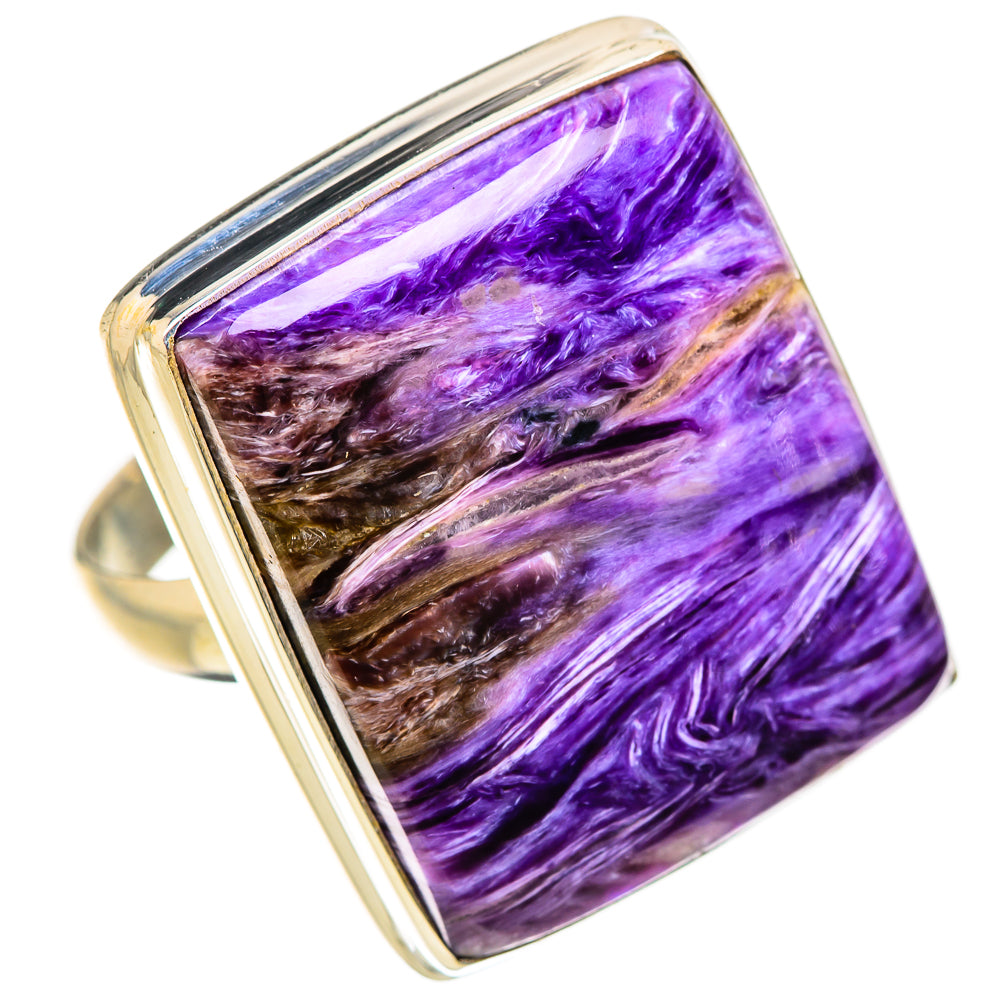 Charoite Rings handcrafted by Anasilvercos - RING131904 - Photo 2