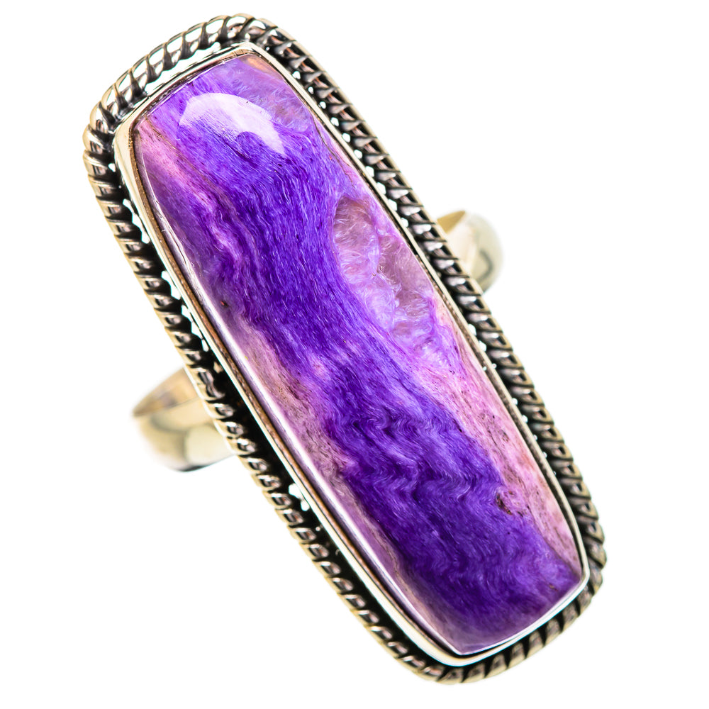 Charoite Rings handcrafted by Anasilvercos - RING131906 - Photo 2