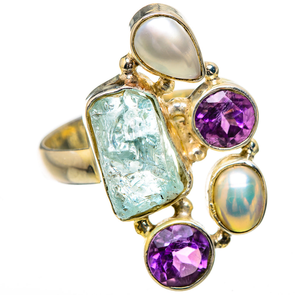 Aquamarine Rings handcrafted by Anasilvercos - RING131968 - Photo 2