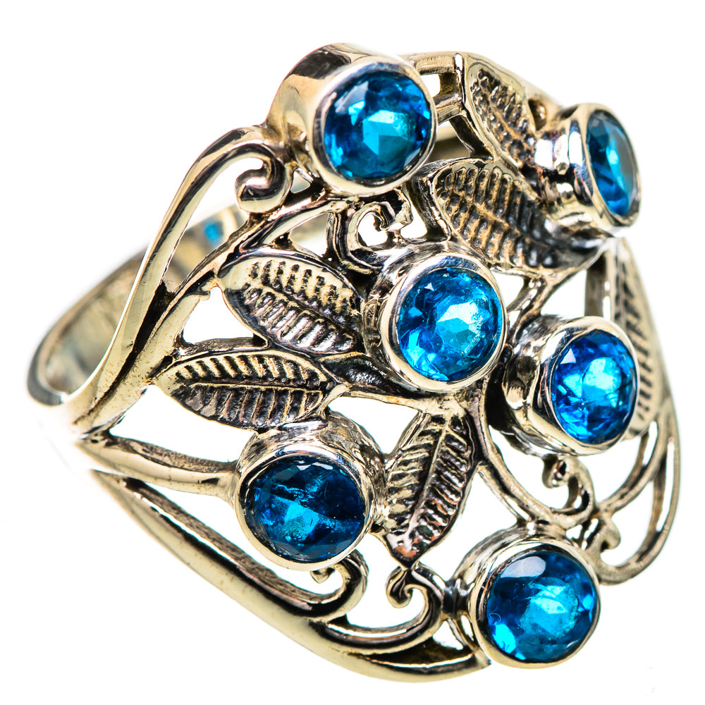 Swiss Blue Topaz Rings handcrafted by Anasilvercos - RING131972 - Photo 2