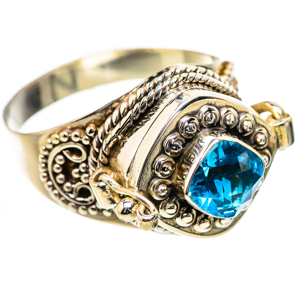 Swiss Blue Topaz Rings handcrafted by Anasilvercos - RING131973 - Photo 2
