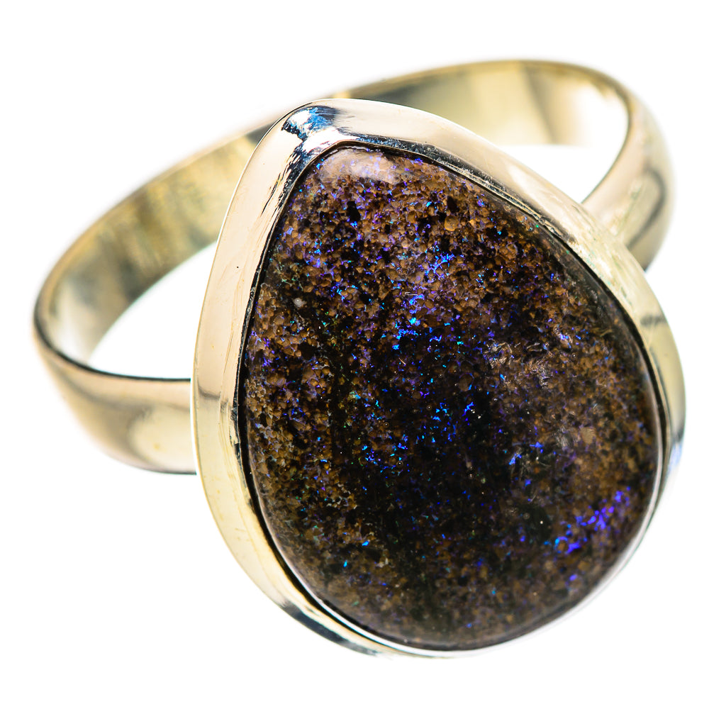 Andamooka Opal Rings handcrafted by Anasilvercos - RING131982 - Photo 2