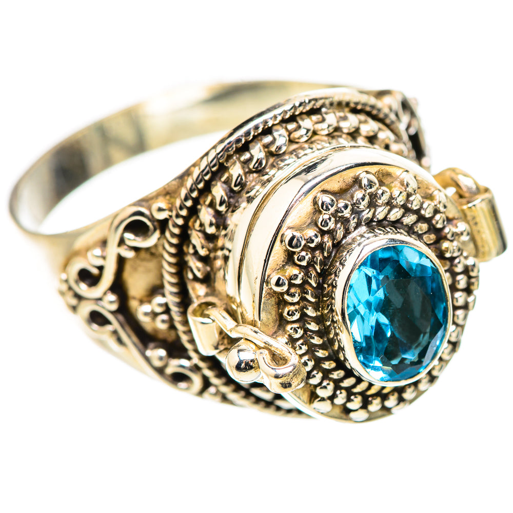 Swiss Blue Topaz Rings handcrafted by Anasilvercos - RING131989 - Photo 2