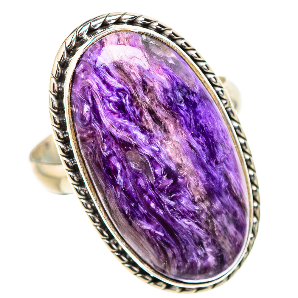 Charoite Rings handcrafted by Anasilvercos - RING131992 - Photo 2