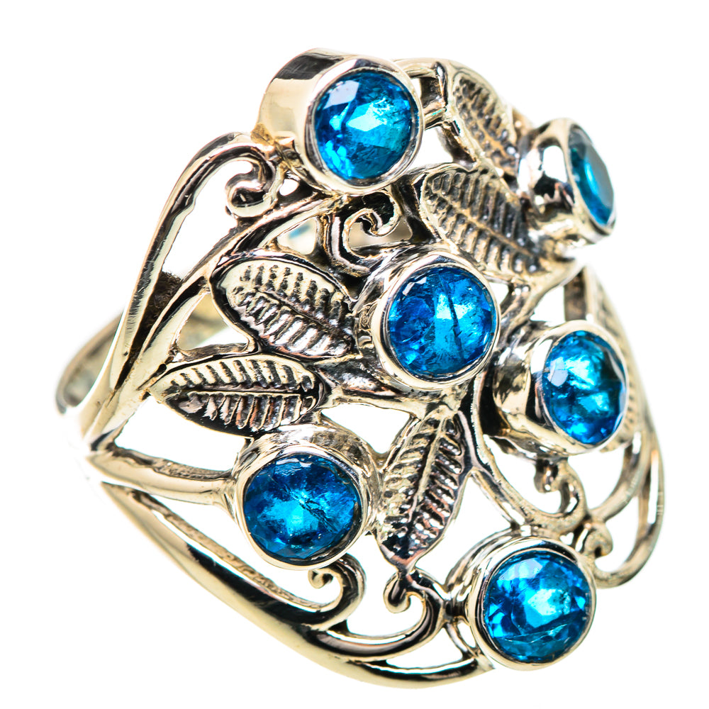 Swiss Blue Topaz Rings handcrafted by Anasilvercos - RING132014 - Photo 2