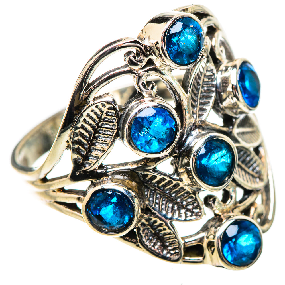 Swiss Blue Topaz Rings handcrafted by Anasilvercos - RING132025 - Photo 2