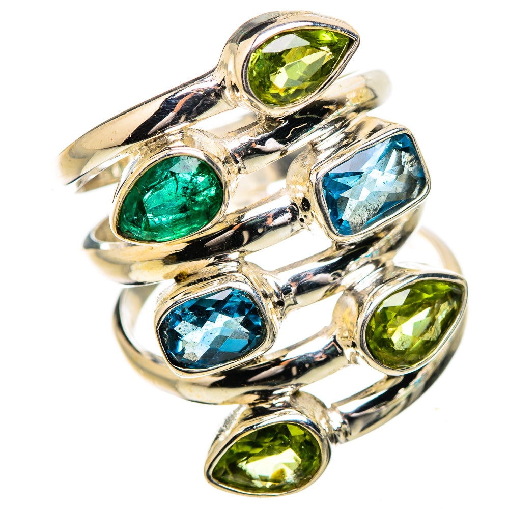 Swiss Blue Topaz Rings handcrafted by Anasilvercos - RING132026 - Photo 2