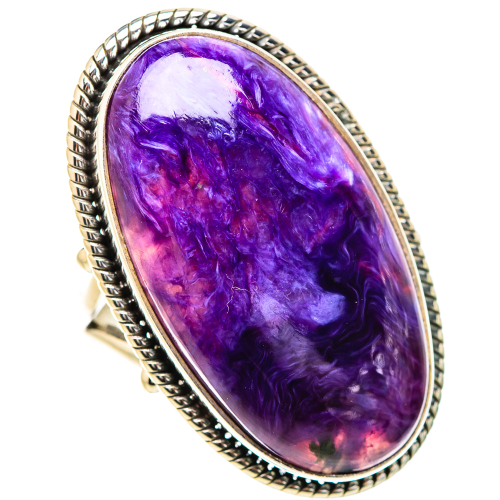 Charoite Rings handcrafted by Anasilvercos - RING132047 - Photo 2