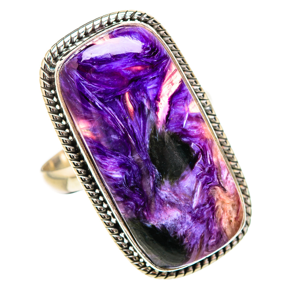 Charoite Rings handcrafted by Anasilvercos - RING132086 - Photo 2