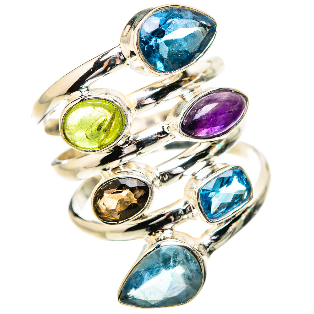 Swiss Blue Topaz Rings handcrafted by Anasilvercos - RING132142 - Photo 2