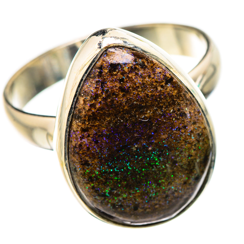 Andamooka Opal Rings handcrafted by Anasilvercos - RING132166 - Photo 2