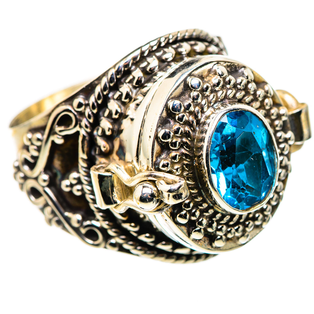 Swiss Blue Topaz Rings handcrafted by Anasilvercos - RING132167 - Photo 2