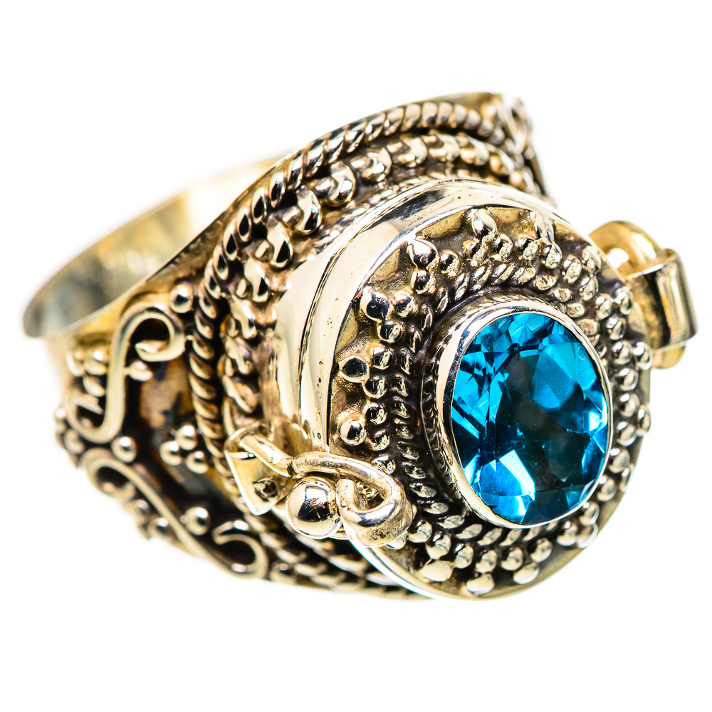 Swiss Blue Topaz Rings handcrafted by Anasilvercos - RING132184 - Photo 2