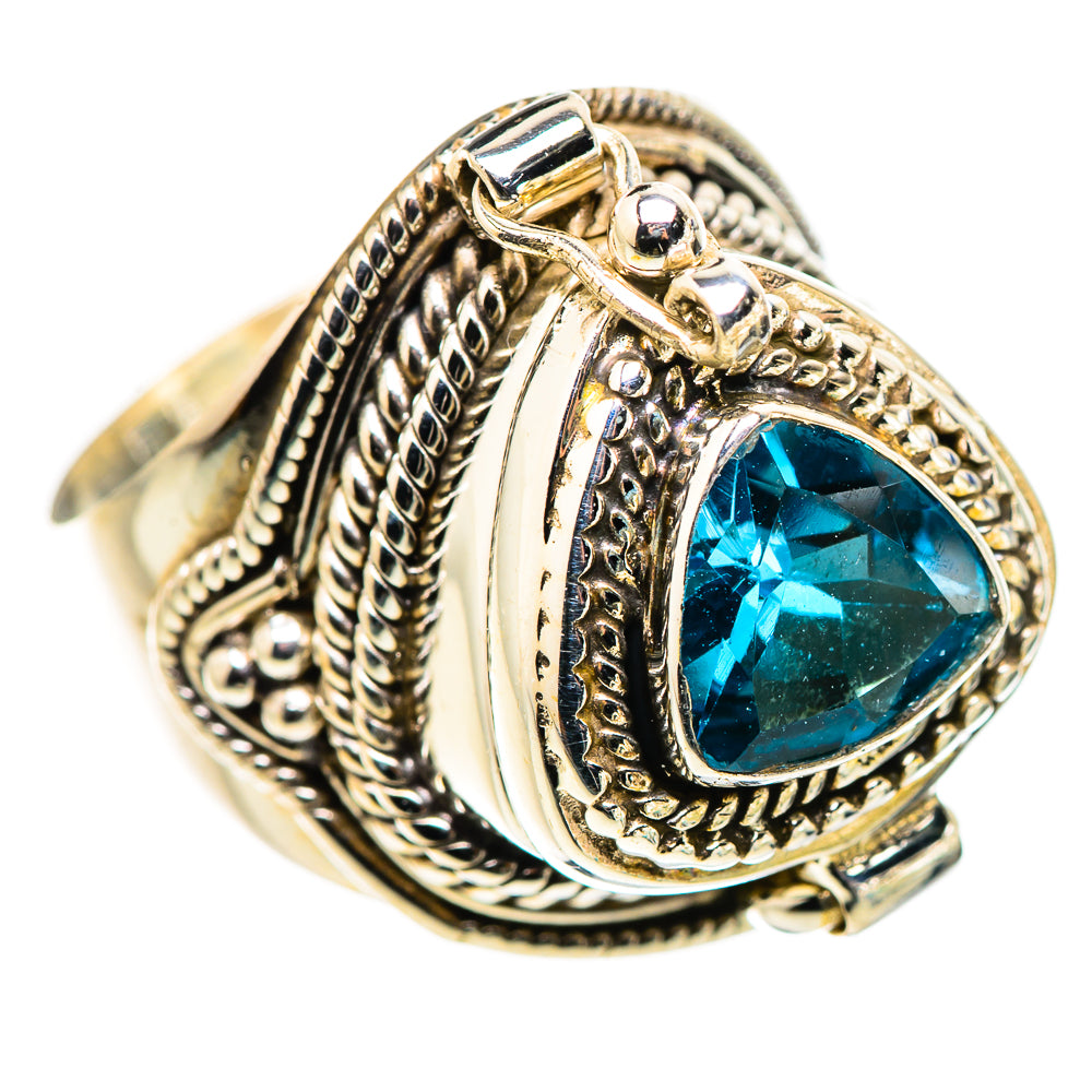 Swiss Blue Topaz Rings handcrafted by Anasilvercos - RING132200 - Photo 2