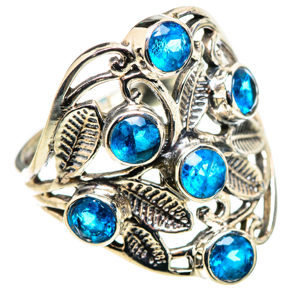 Swiss Blue Topaz Rings handcrafted by Anasilvercos - RING132202 - Photo 2
