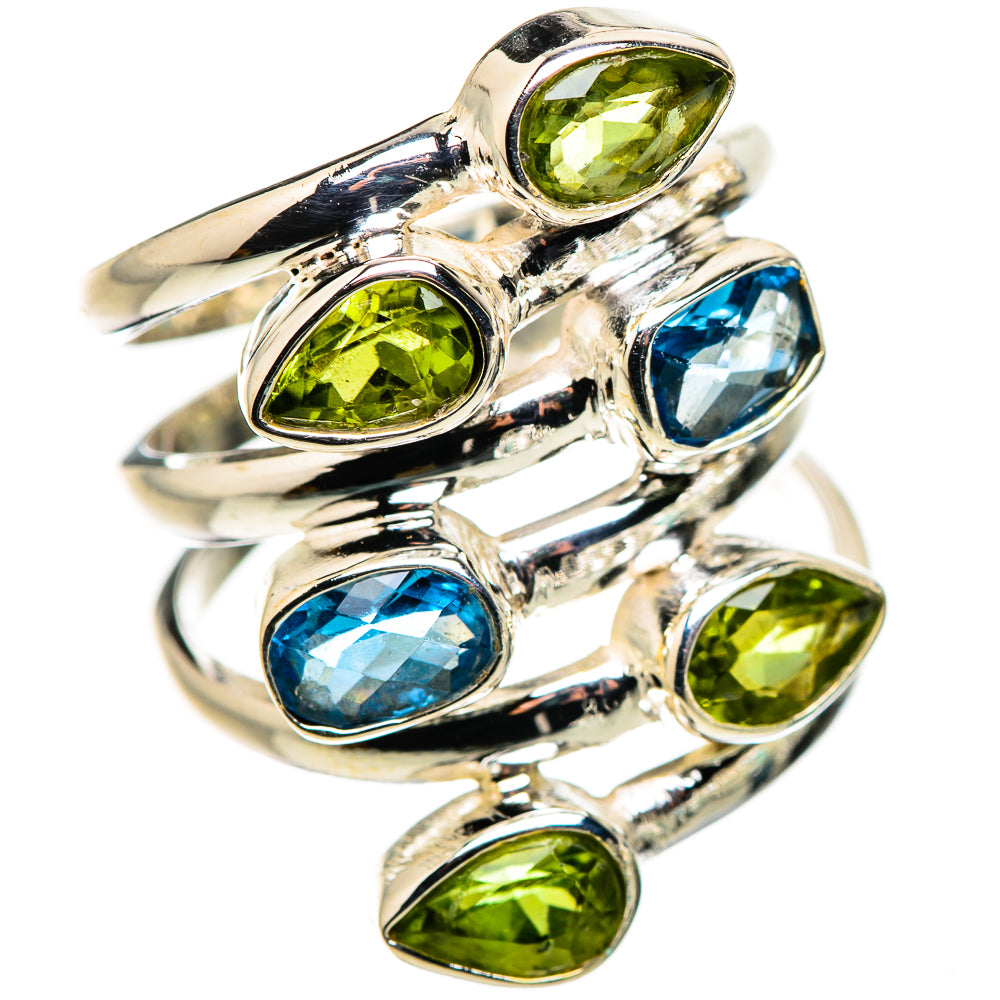 Swiss Blue Topaz Rings handcrafted by Anasilvercos - RING132210 - Photo 2