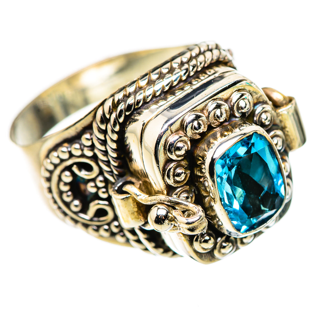 Swiss Blue Topaz Rings handcrafted by Anasilvercos - RING132245 - Photo 2