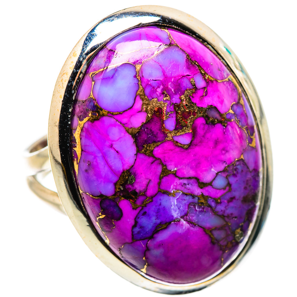 Purple Copper Composite Turquoise Rings handcrafted by Anasilvercos - RING132383 - Photo 2