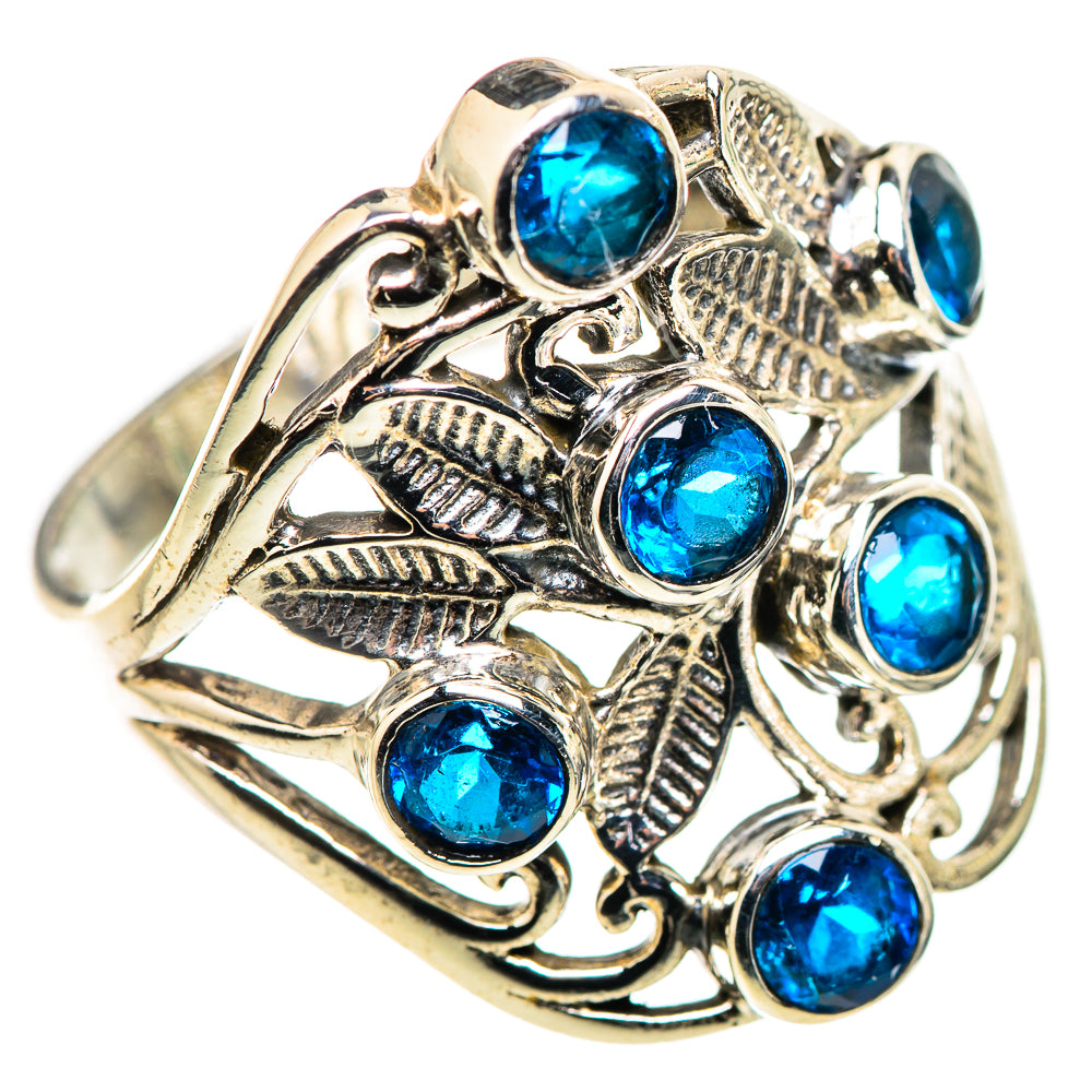 Swiss Blue Topaz Rings handcrafted by Anasilvercos - RING132446 - Photo 2