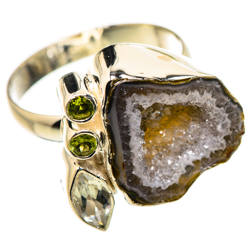 Coconut Geode Druzy Rings handcrafted by Anasilvercos - RING132460 - Photo 2