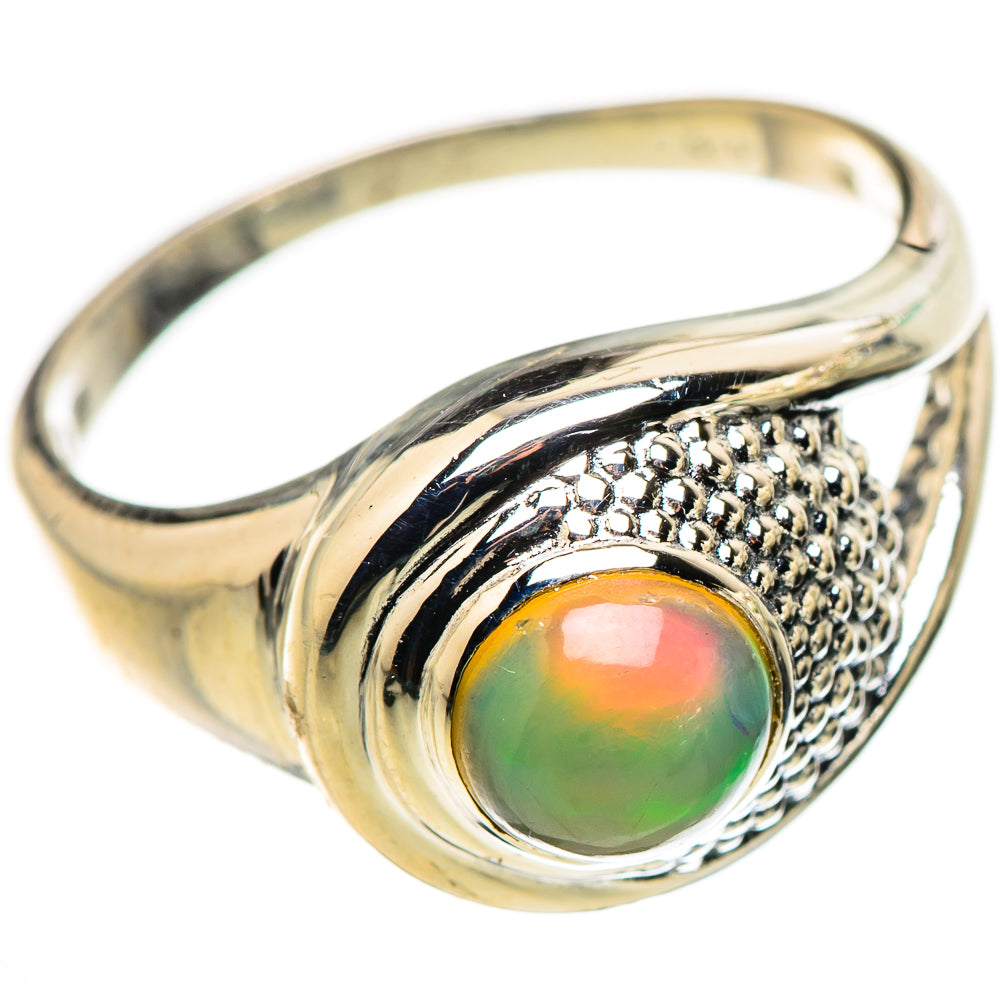 Ethiopian Opal Rings handcrafted by Anasilvercos - RING132461 - Photo 2