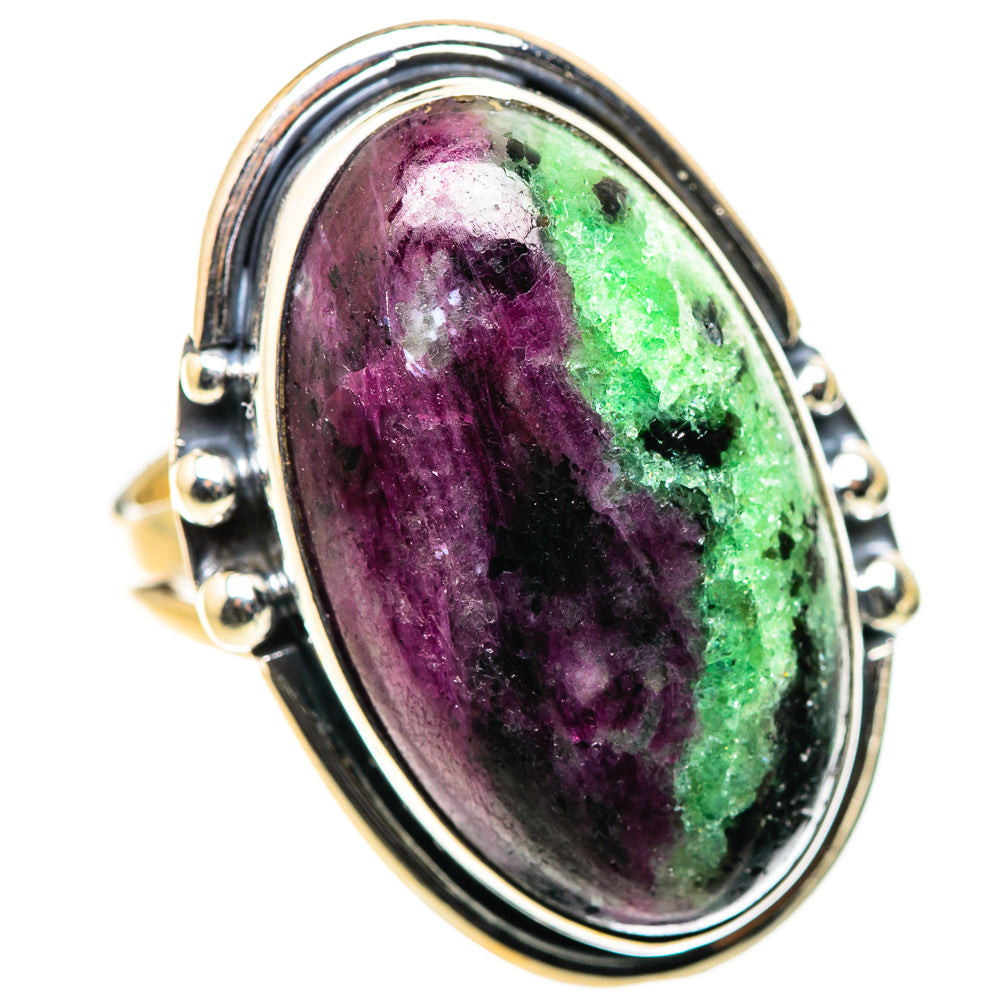 Ruby Zoisite Rings handcrafted by Anasilvercos - RING132560 - Photo 2