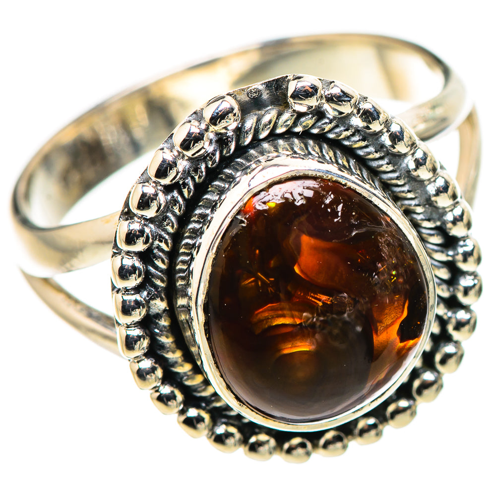 Mexican Fire Agate Rings handcrafted by Anasilvercos - RING132585 - Photo 2