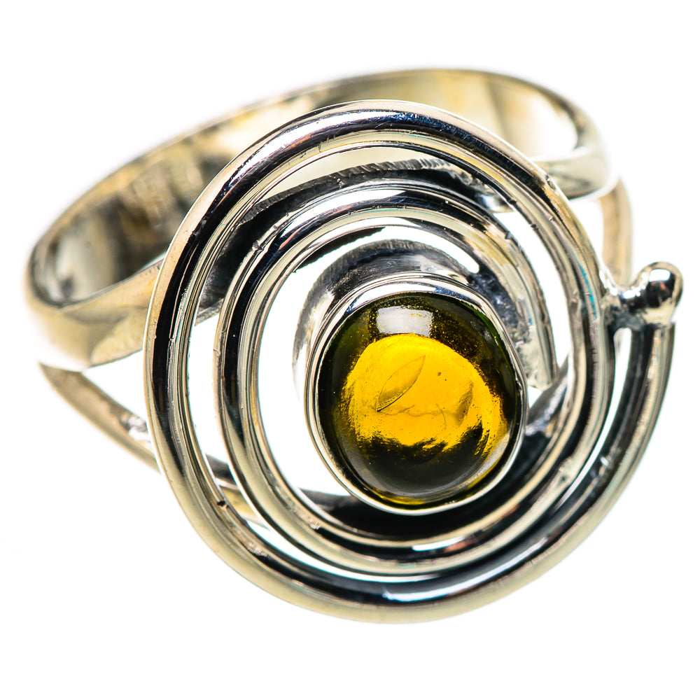 Green Tourmaline Rings handcrafted by Anasilvercos - RING132586 - Photo 2