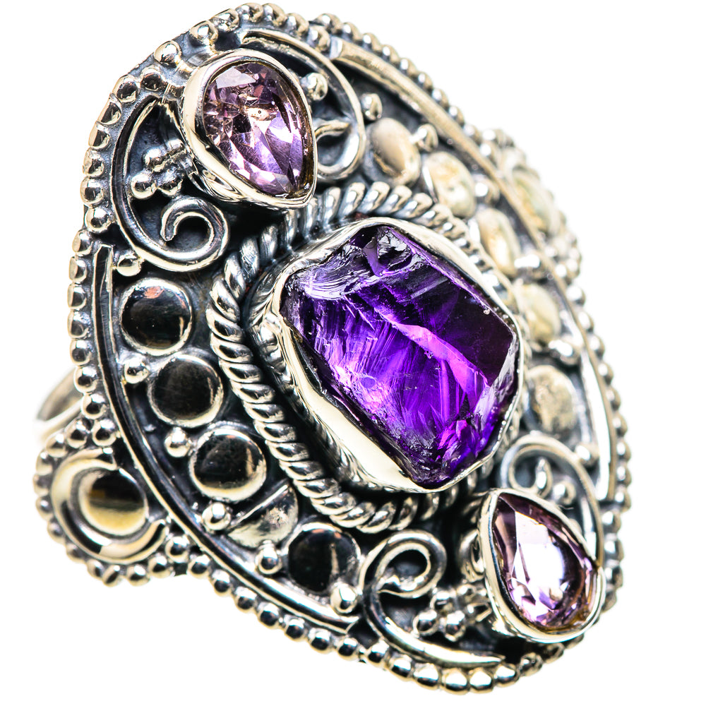 Amethyst Rings handcrafted by Anasilvercos - RING132592 - Photo 2