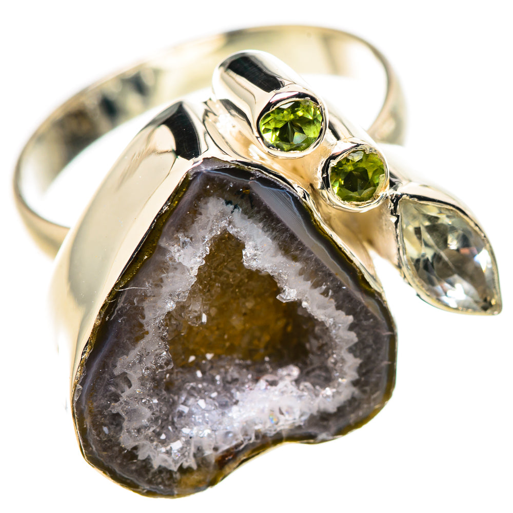 Coconut Geode Druzy Rings handcrafted by Anasilvercos - RING132597 - Photo 2