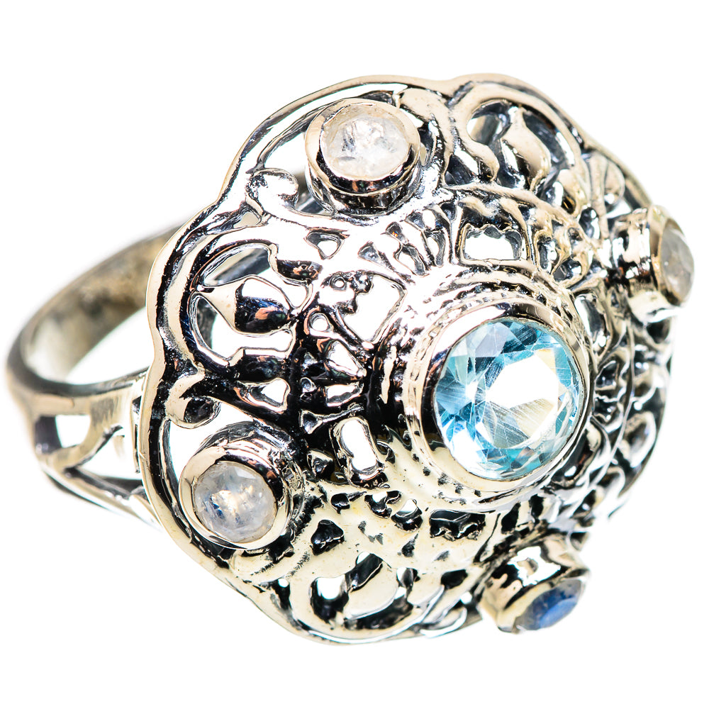 Blue Topaz Rings handcrafted by Anasilvercos - RING132601 - Photo 2