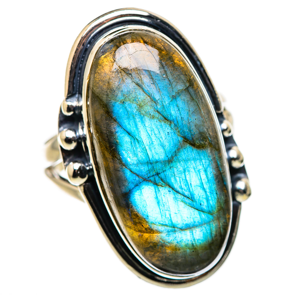 Labradorite Rings handcrafted by Anasilvercos - RING132603 - Photo 2