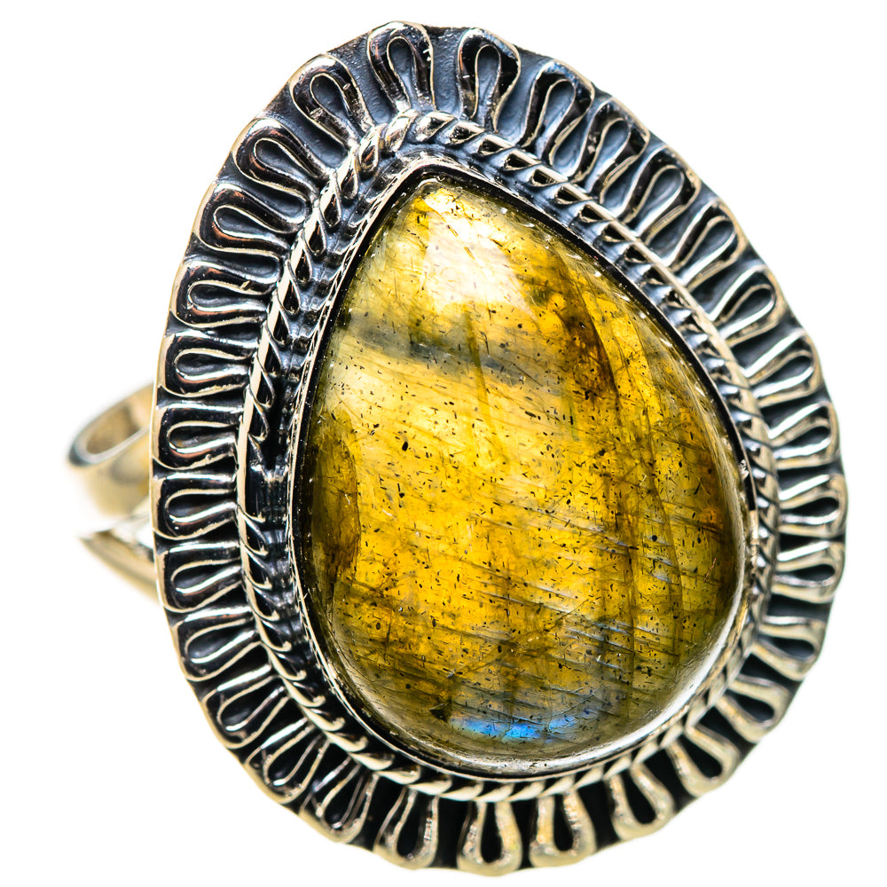 Labradorite Rings handcrafted by Anasilvercos - RING132646 - Photo 2