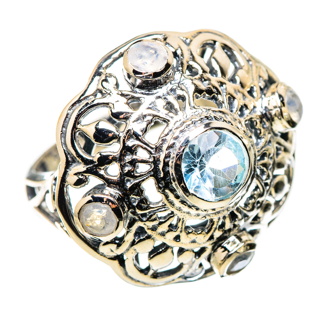 Blue Topaz Rings handcrafted by Anasilvercos - RING132671 - Photo 2